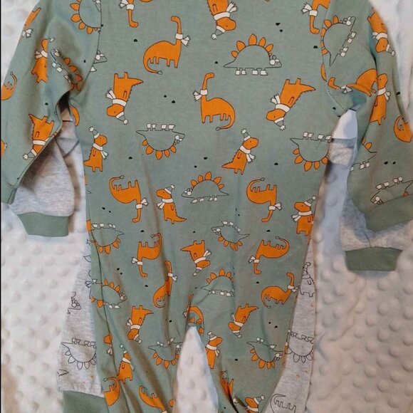 6m Pajama Set Dinosaur Sleeper PJS Baby Boy - Picture 3 of 7
